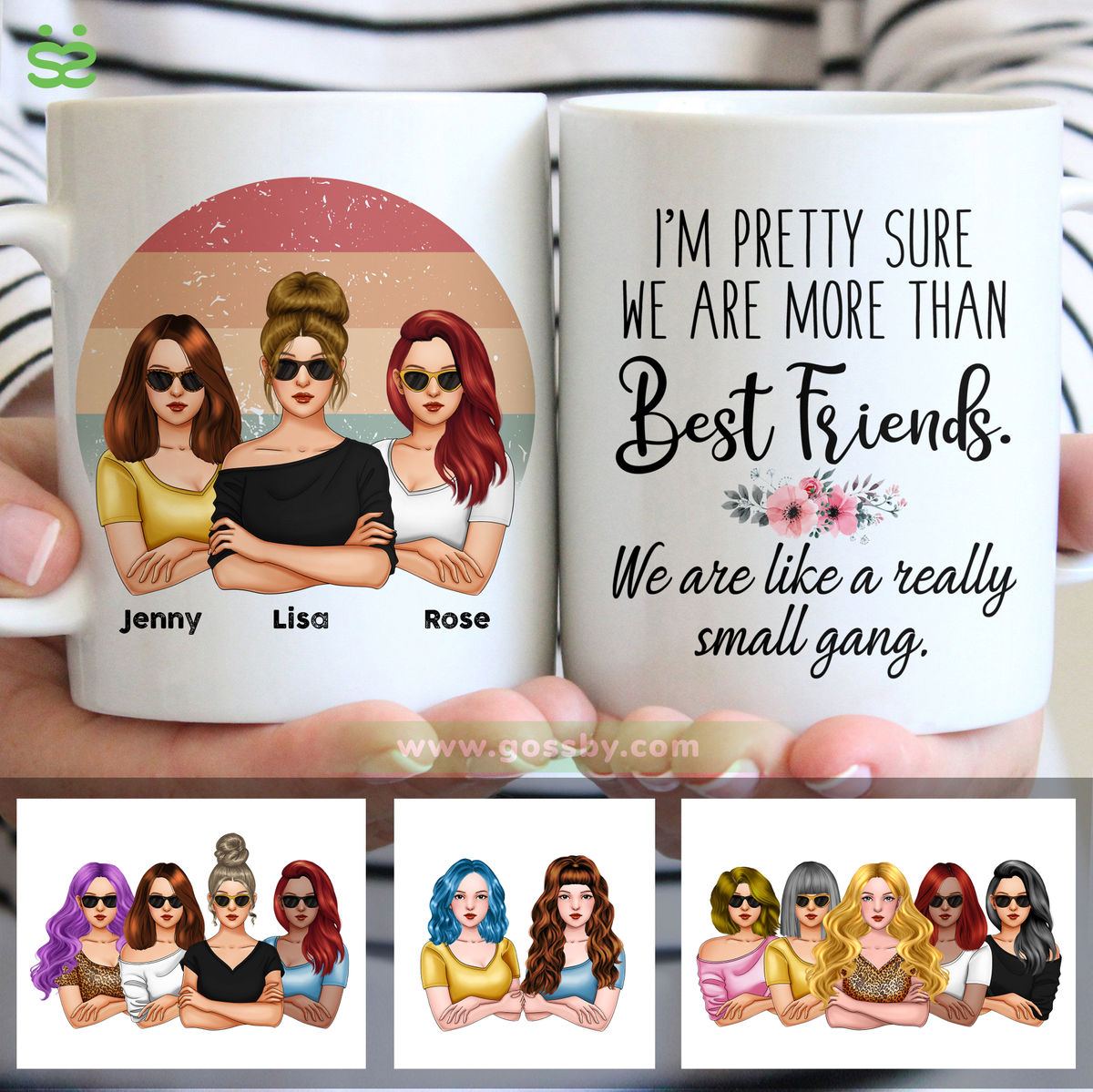 Personalized Mug - Friends - I'm Pretty Sure We Are More Than Best Friends We Are Like A Really Small Gang (V3)