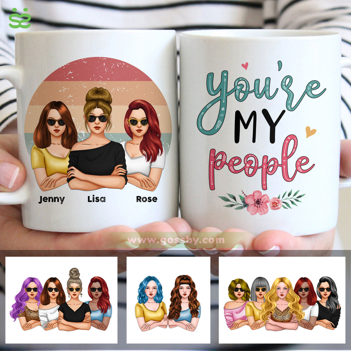 Personalized Mug - Friends - You're My People (V3)