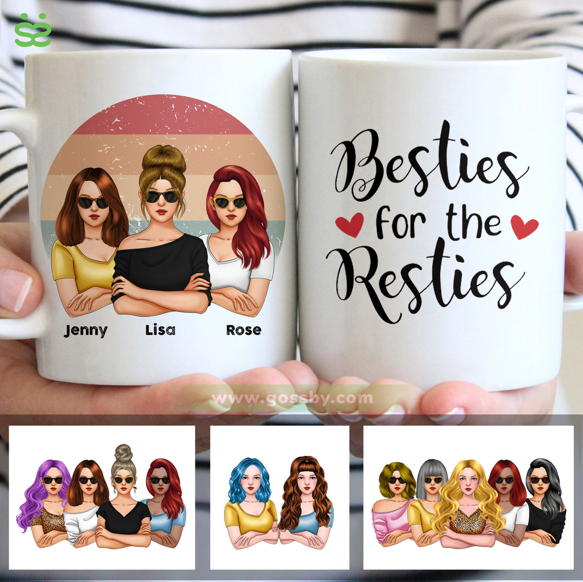Personalized Mug - Friends - Besties For The Resties (V3)