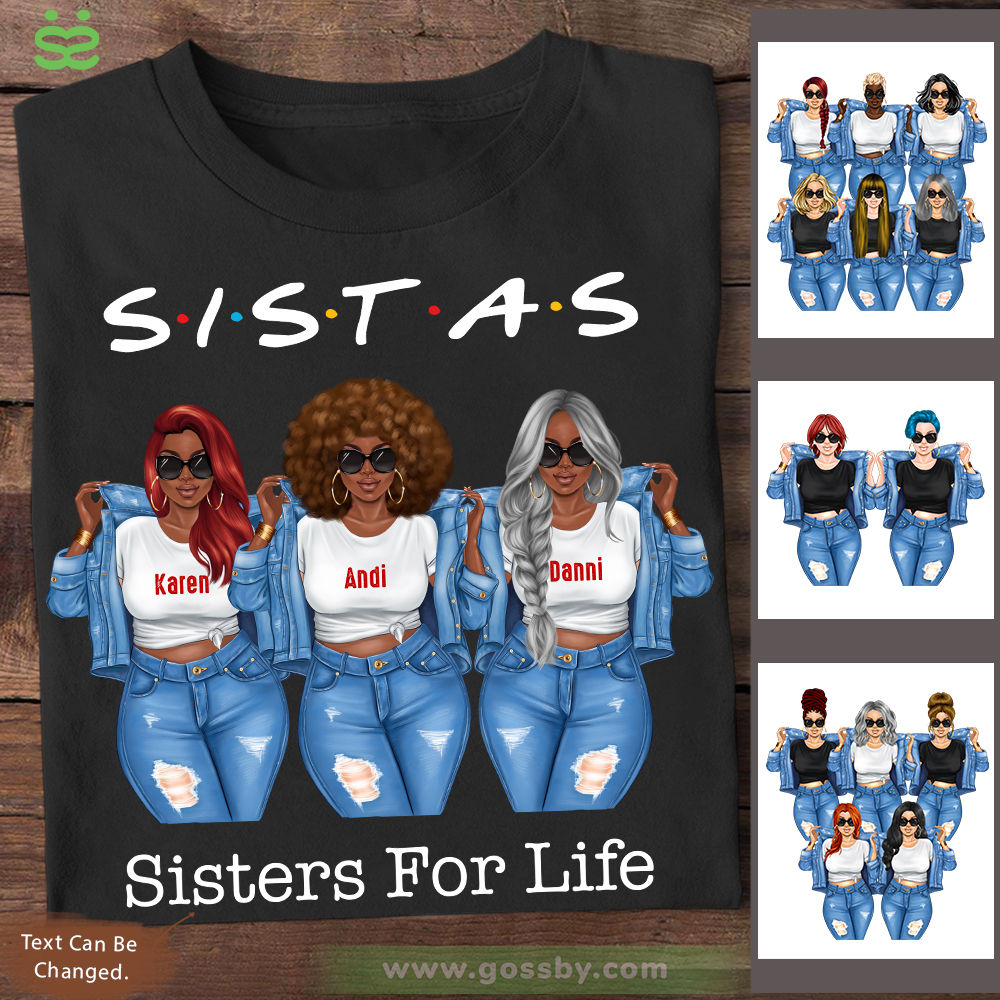 Sistas Sisters For Life (black)