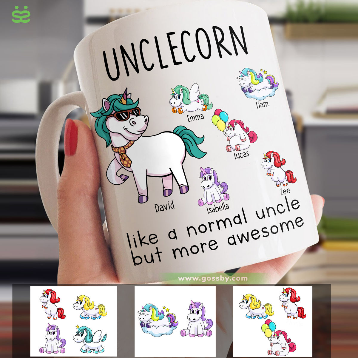 Personalized Mug - Family - Unclecorn Like A Normal Uncle But More Awesome