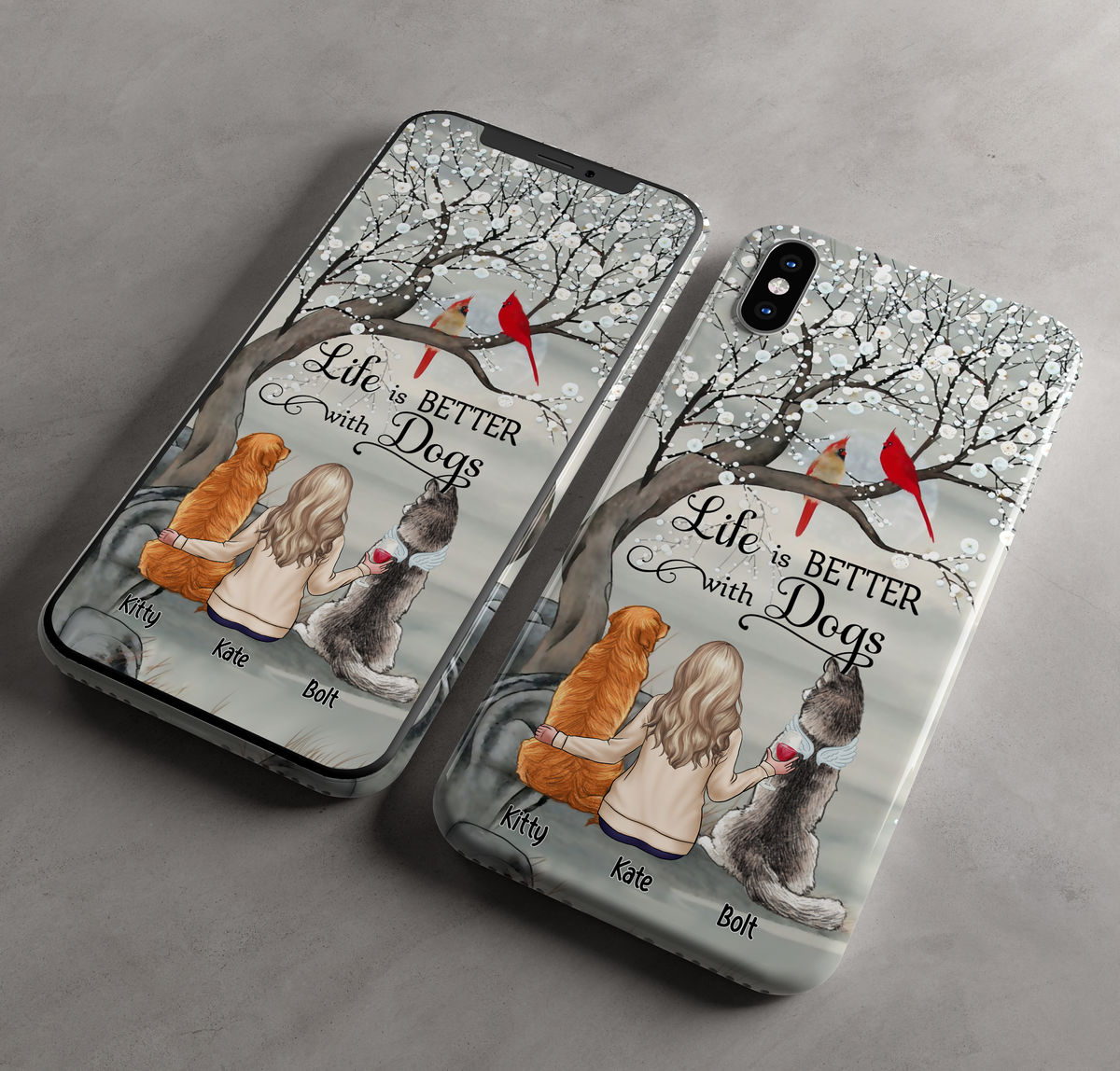 Memorial Phone Case - Life is better with dogs