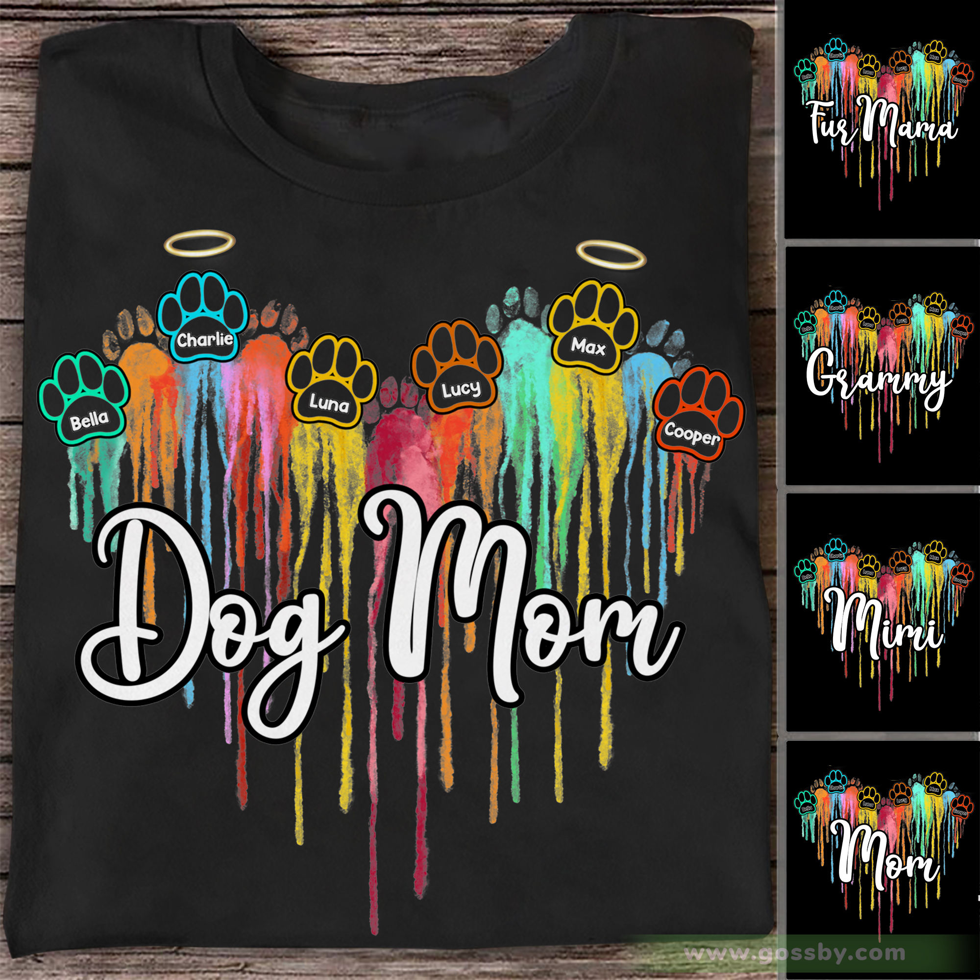 Gossby Personalized Classic Tee Black S - Girl and Dogs Shirt - A Girl and Her Dog, It's A Beautiful Thing