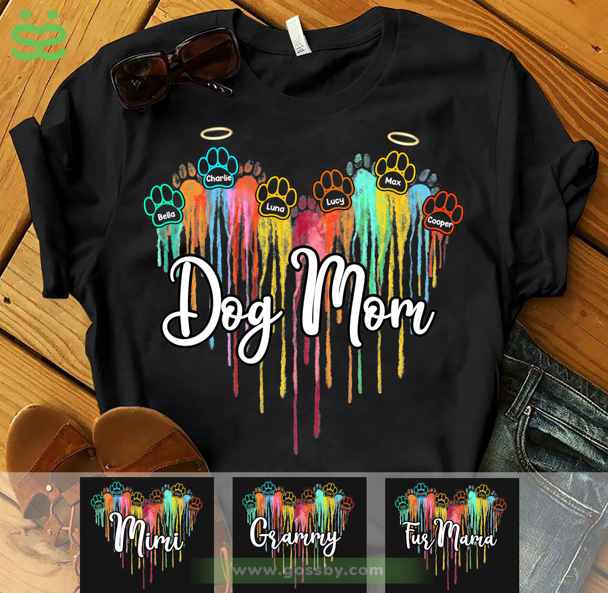 Personalized T-shirt: Melting Colorful Heart Custom T-shirt | Gossby_2