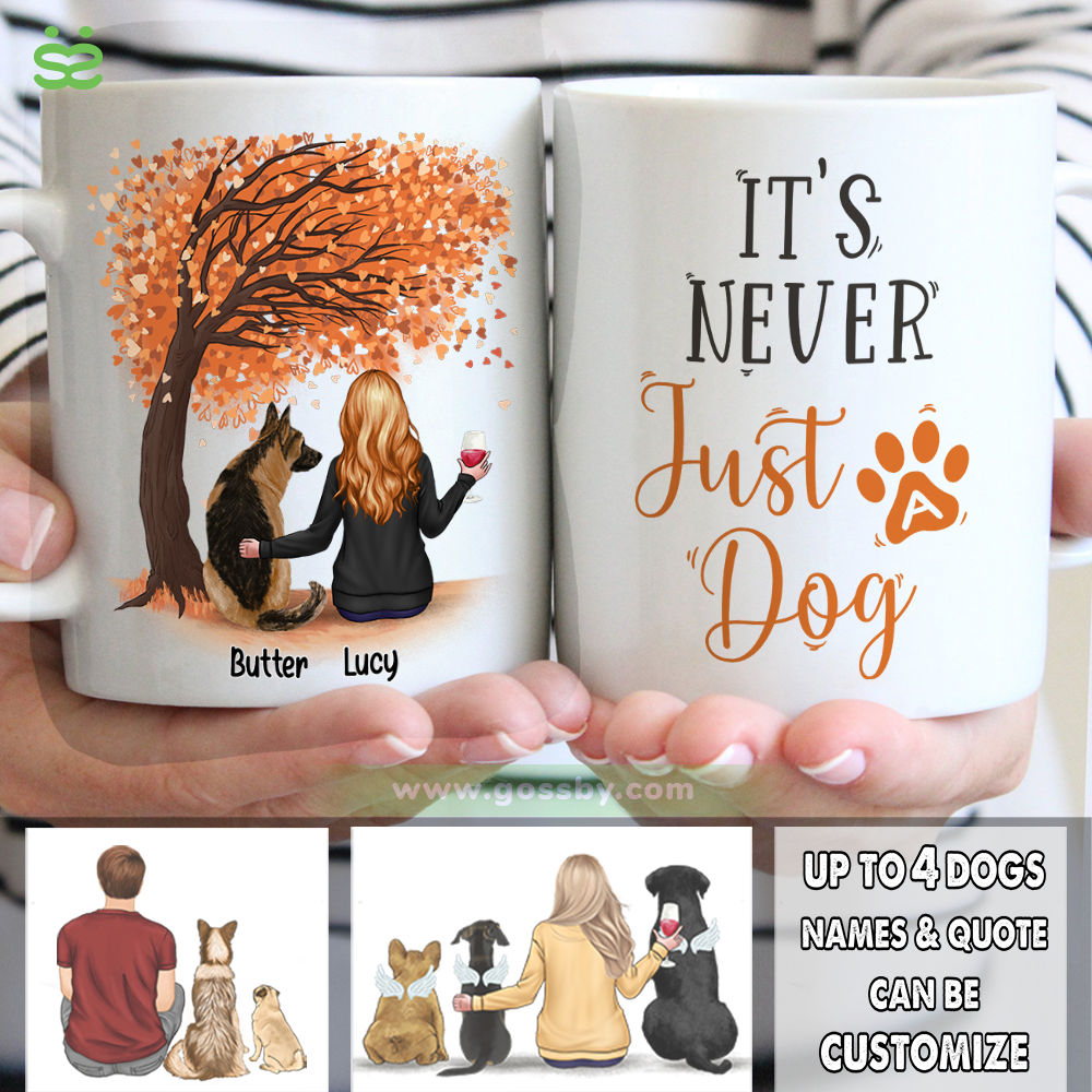 Gossby Personalized Dog Mom Mug - Life is Better with a Dog (Girl - Dog -  Pink Tree) - 11oz, 15oz Do…See more Gossby Personalized Dog Mom Mug - Life