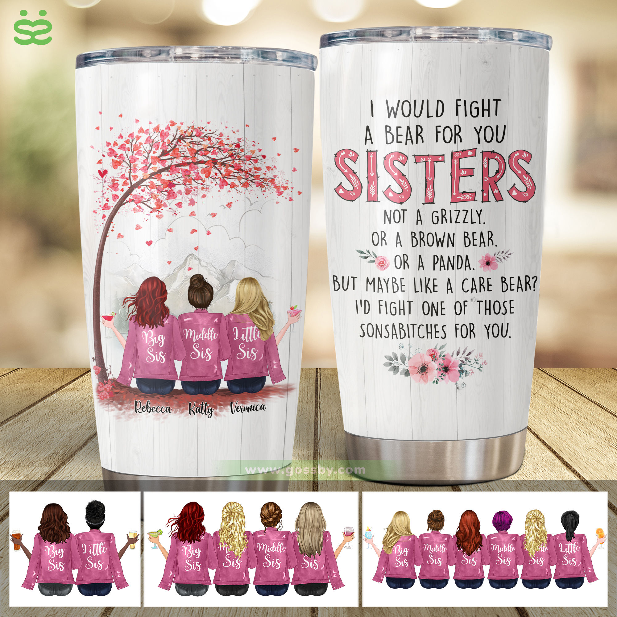 Personalized Big Sister Tumbler for Girls — 28 Collective