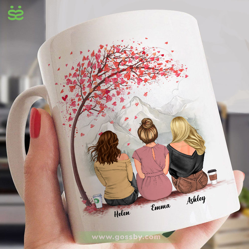 Personalized Mug - Sisters - Life Is Better With Sisters (Mountain view)