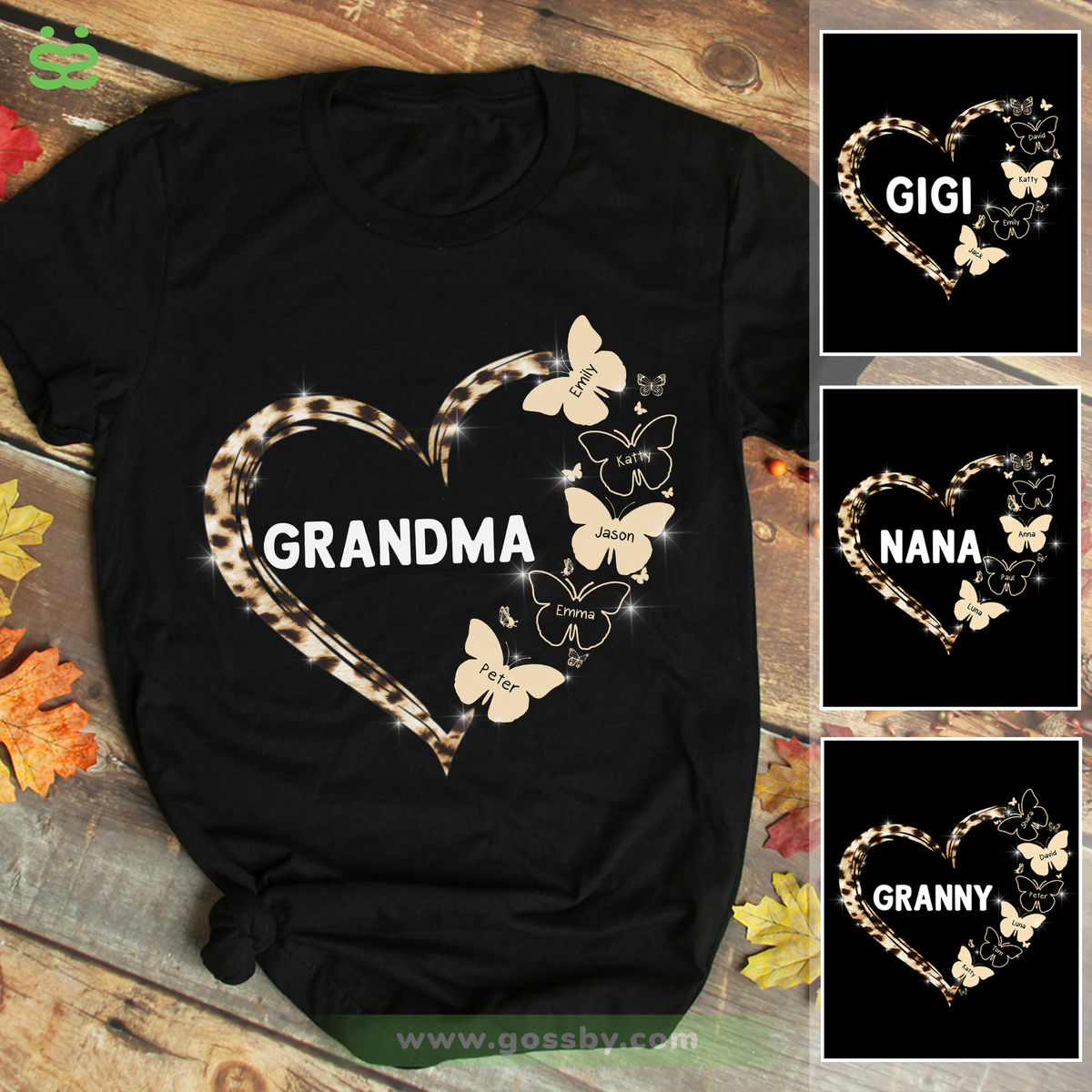 Family TShirt - Grandma Heart | Personalized T-shirt