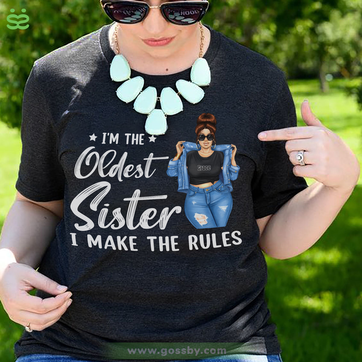 Personalized Shirt - Sisters - Sisters Are The Rules (The Oldest/Middle/Youngest Sister) V2_2