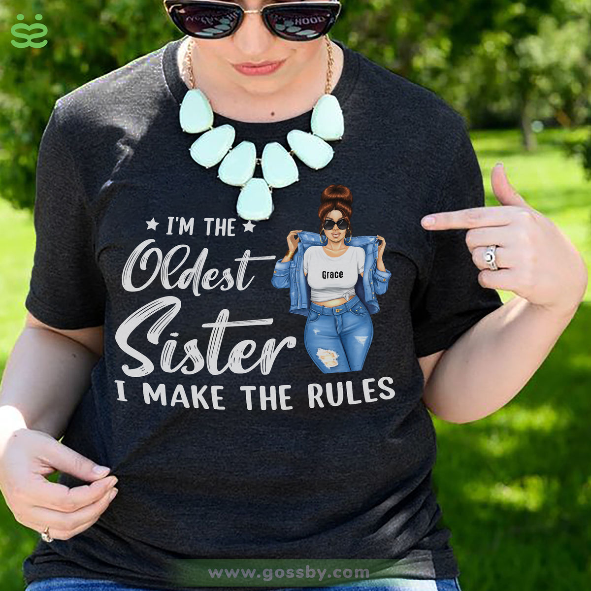 Personalized Shirt - Sisters - Sisters Are The Rules (The Oldest/Middle/Youngest Sister) V4_2