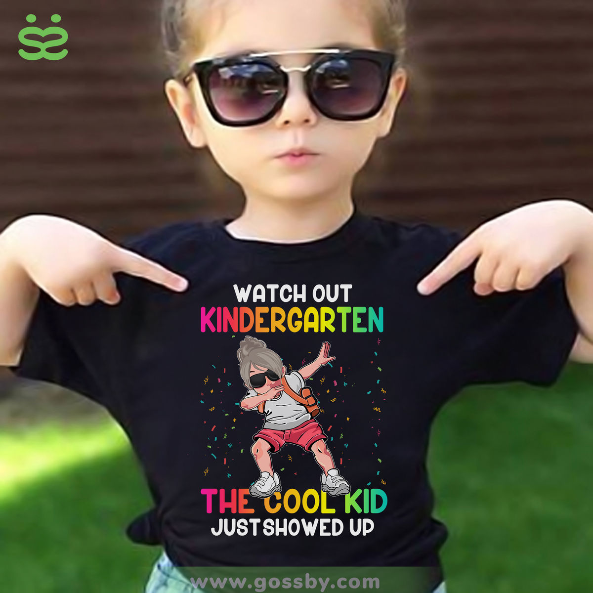 Personalized Shirt - Dabbing Kid (Black) - Watch Out (Grade) The Cool Kid Just Showed Up_1