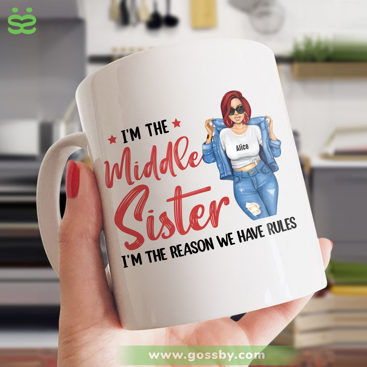 Personalized Mug - Sisters - Sisters Are The Rules (The Oldest/Middle/Youngest Sister)_2