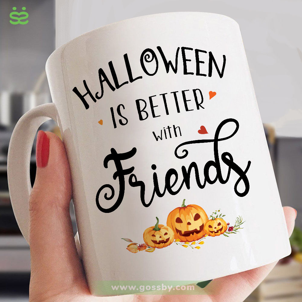 Personalized Mug - Halloween Witches - Halloween Is Better With Friends (5596)_1