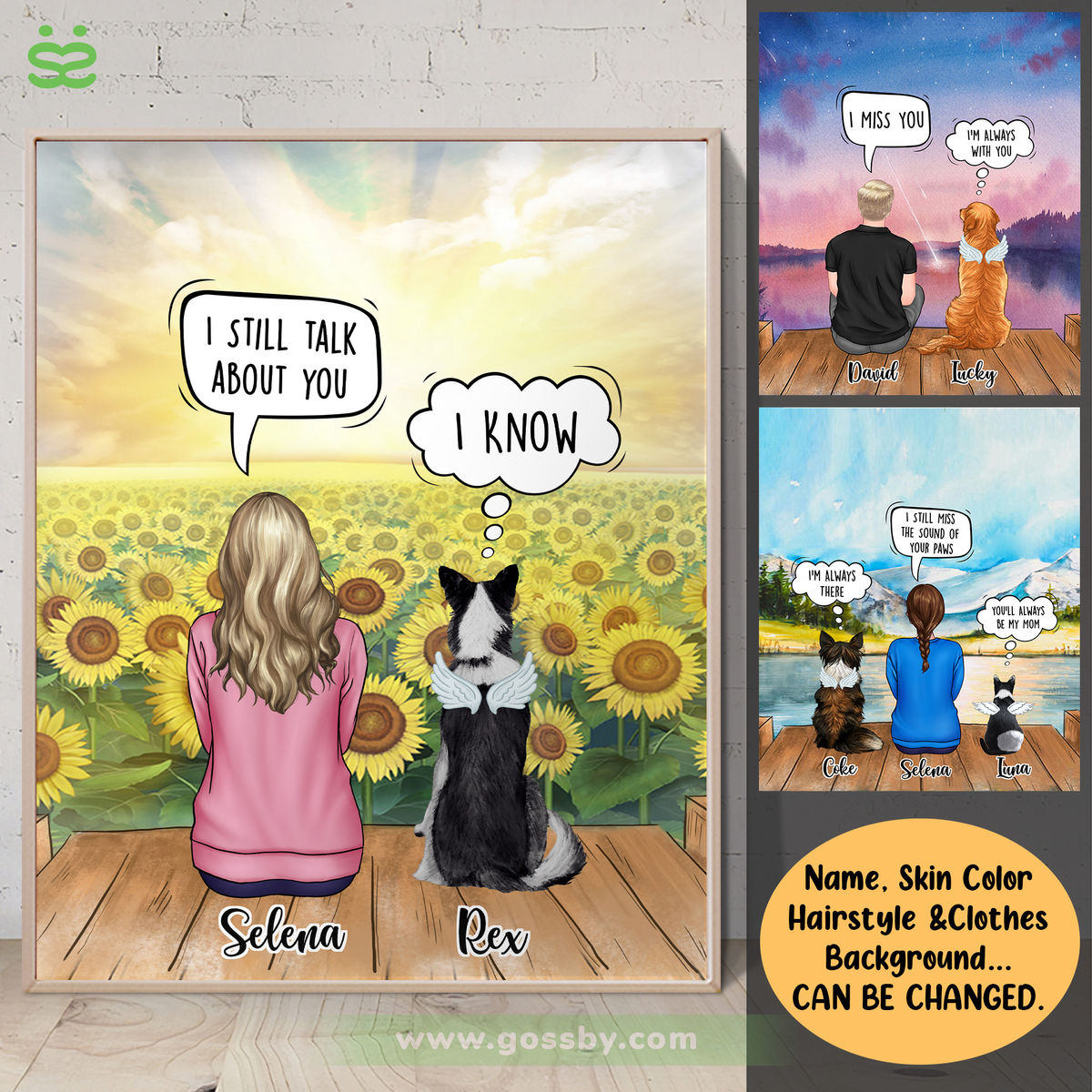 Dogs - I Still Talk About You Option BG (5998/WV1) - Personalized Poster