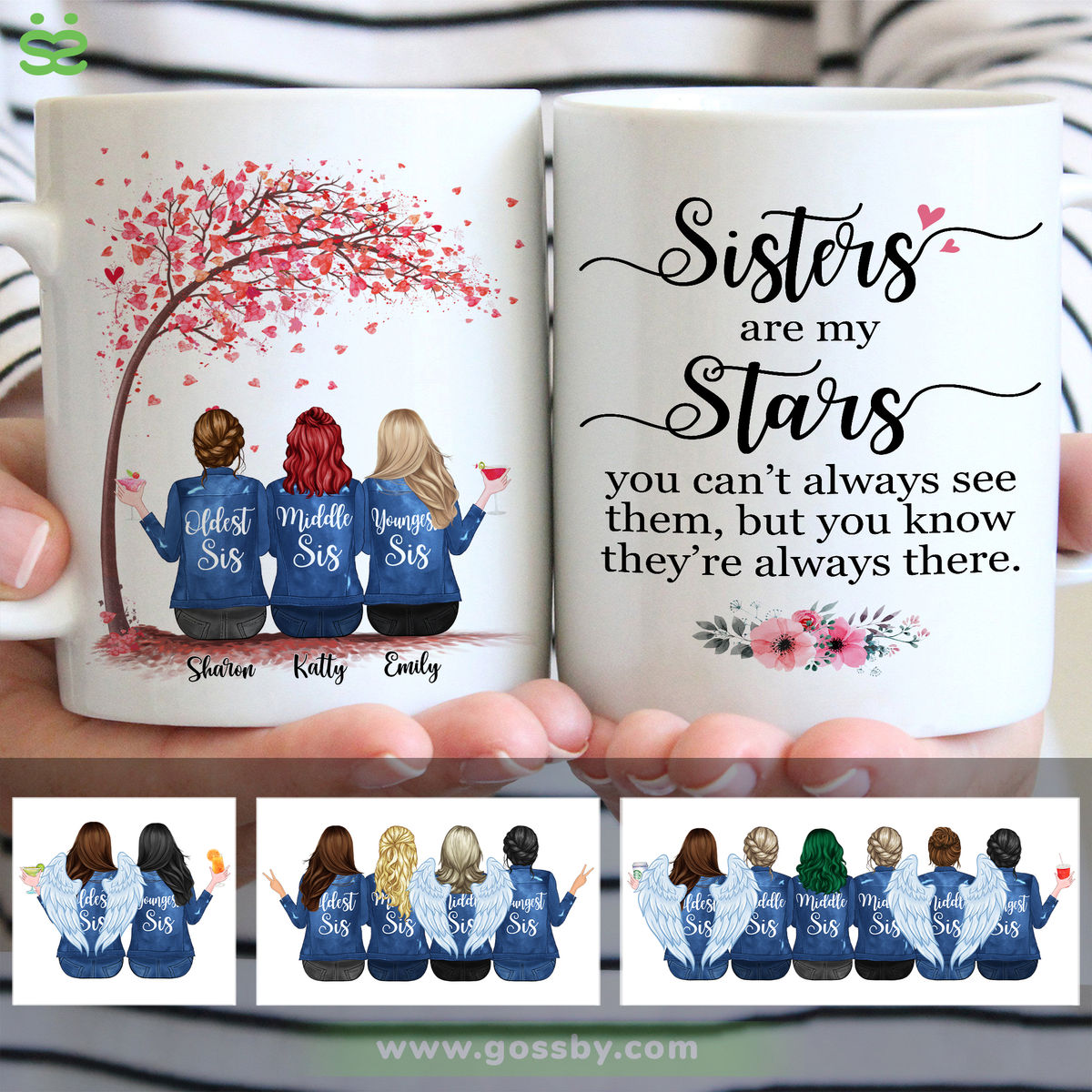 Personalized Mug - Sisters - Sisters Are My Stars (6227)