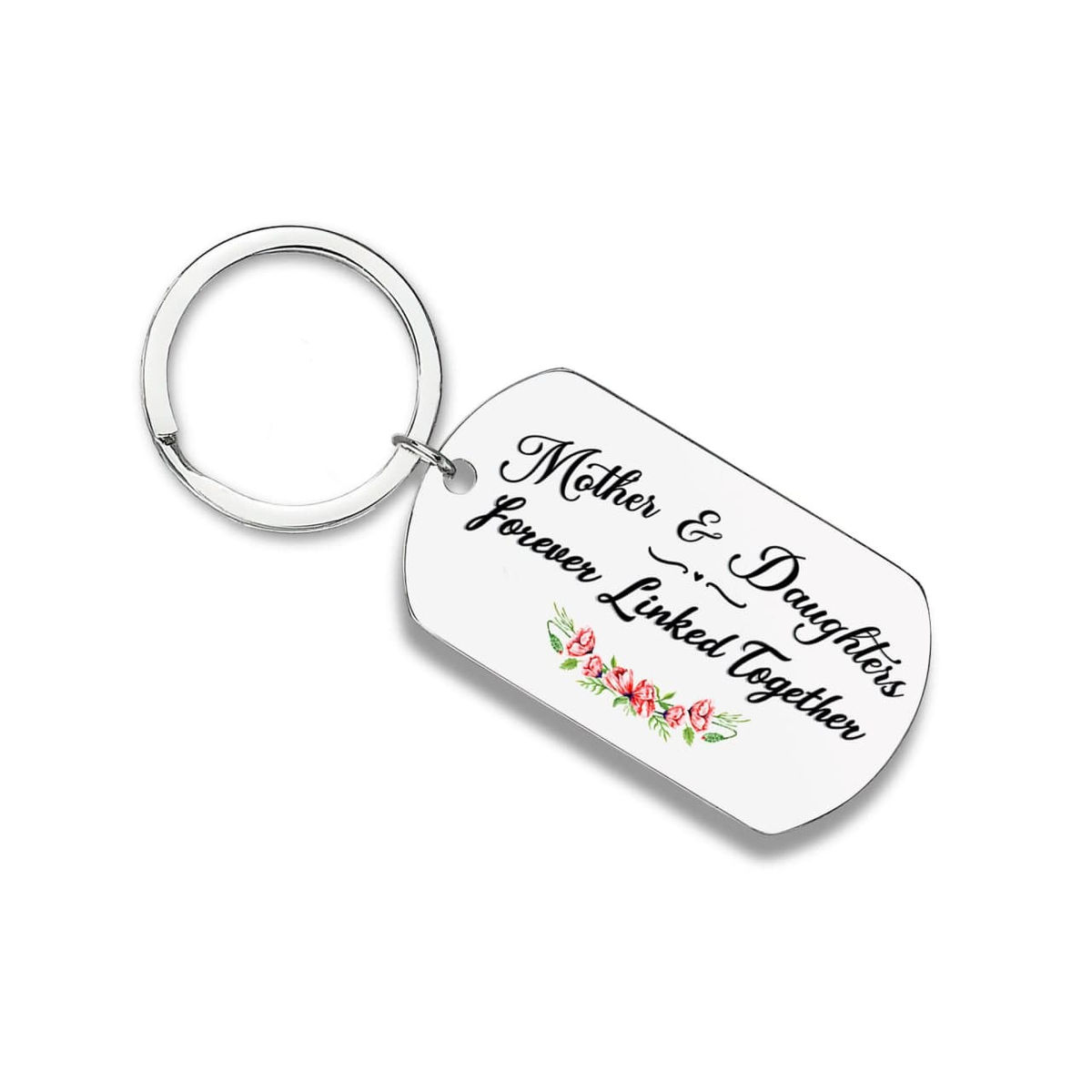 Personalized Keychain - Personalized - Personalized Keychain - Mother and Daughters Forever Linked Together