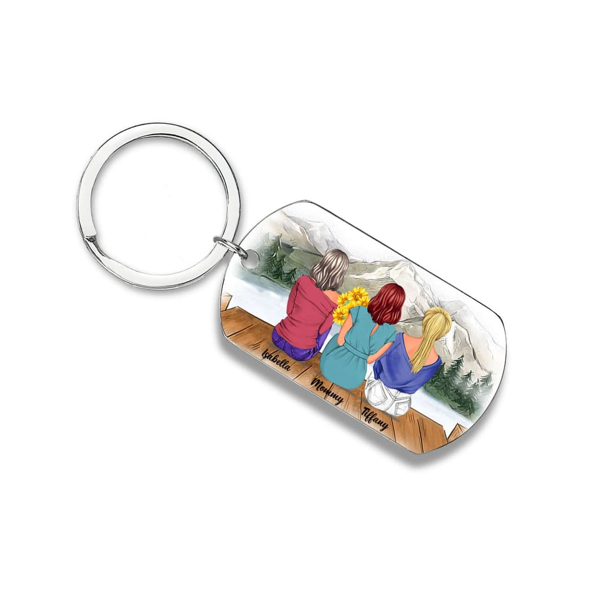 KristysCraftKorner Mom of Boys Keychain- Boy Mom Keychain