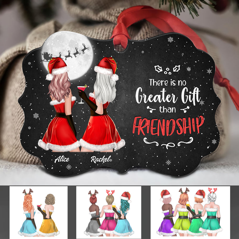 Customized Christmas Ornament - There Is No Greater Gift Than Friendship