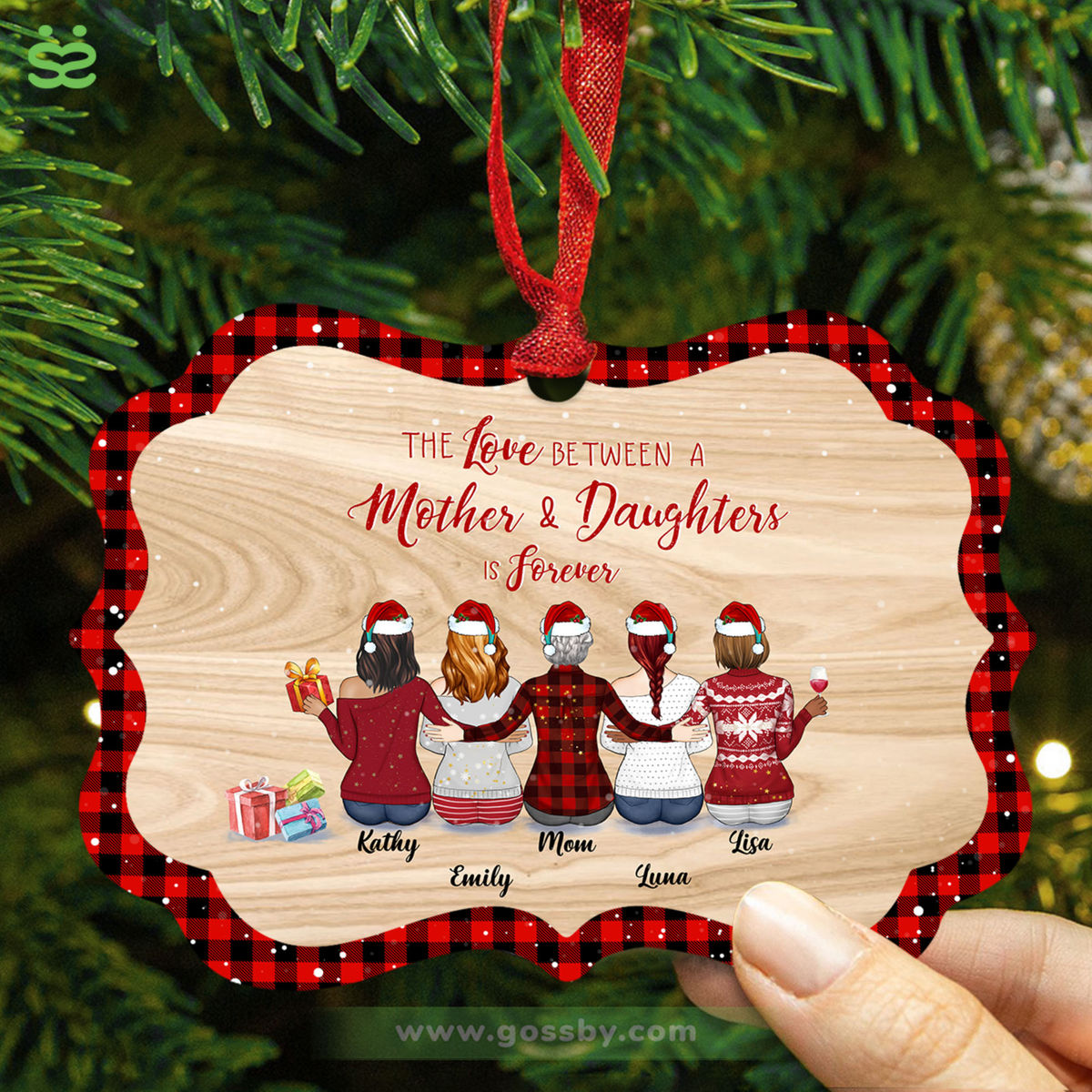 Mother Daughters ornament - The love between a Mother and Daughters is  forever