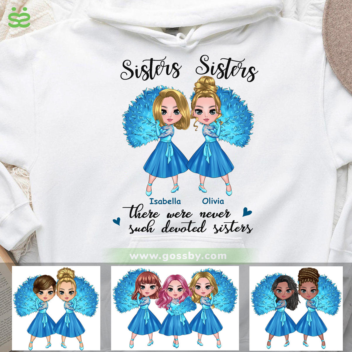 Personalized Shirt - Christmas Hoodie - Sisters and Friends Christmas