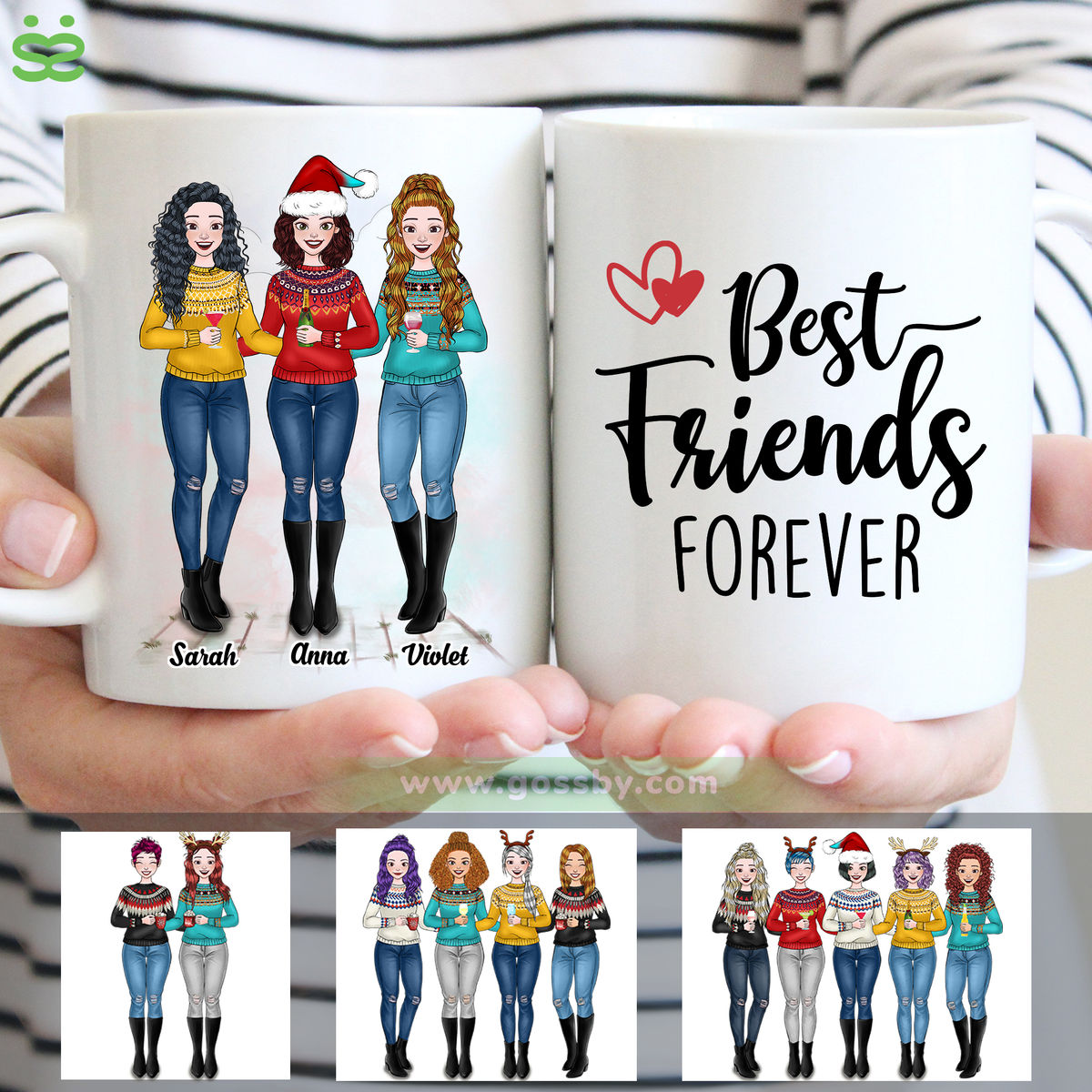 Personalized Mug - Best friends - Up to 7 - Best Friends Forever ...