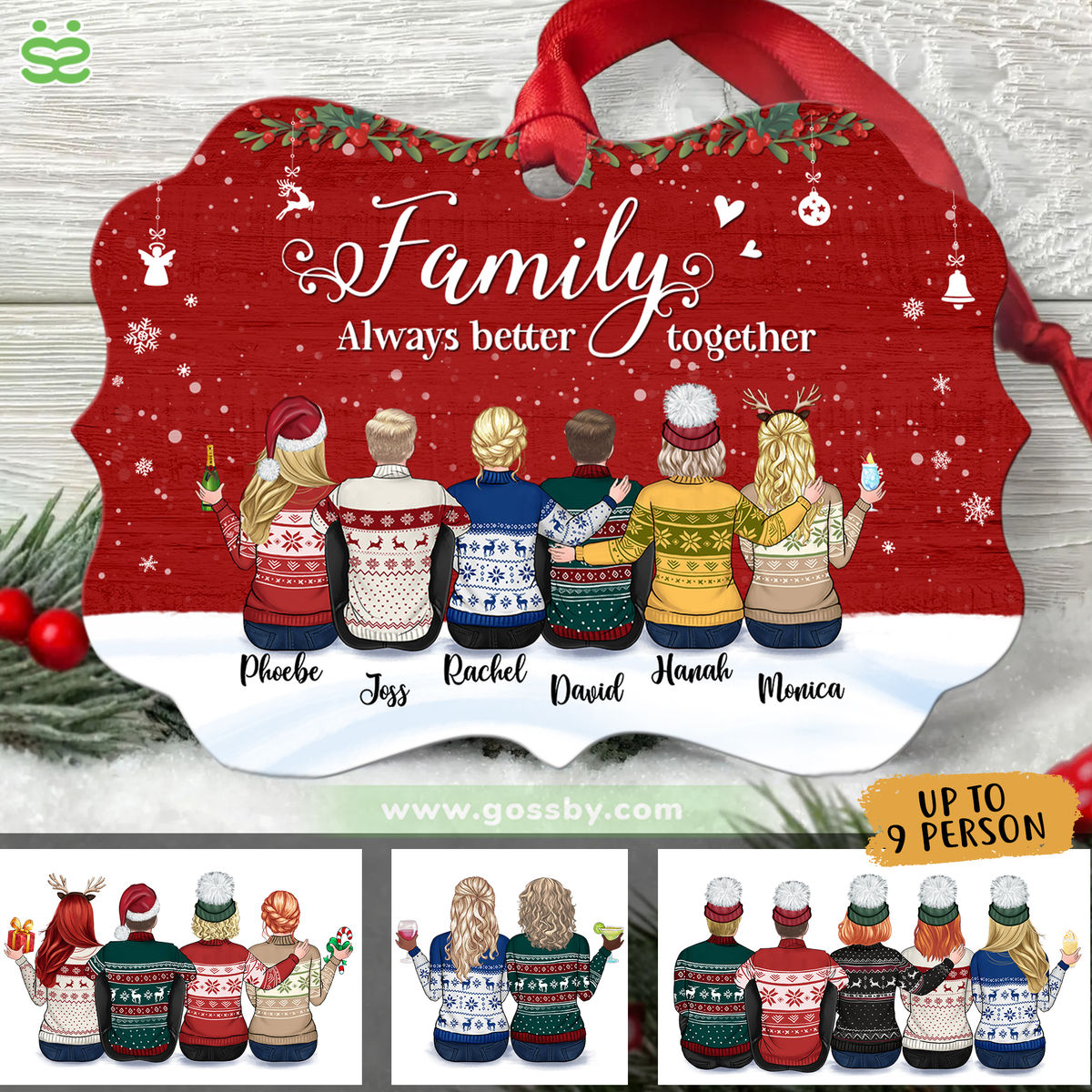 Personalized Ornament - Family - Family always better together