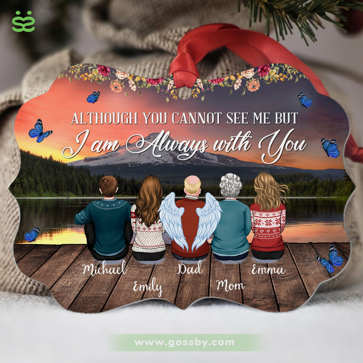 Personalized Ornament - Family - Although you cannot see me but I am always with you