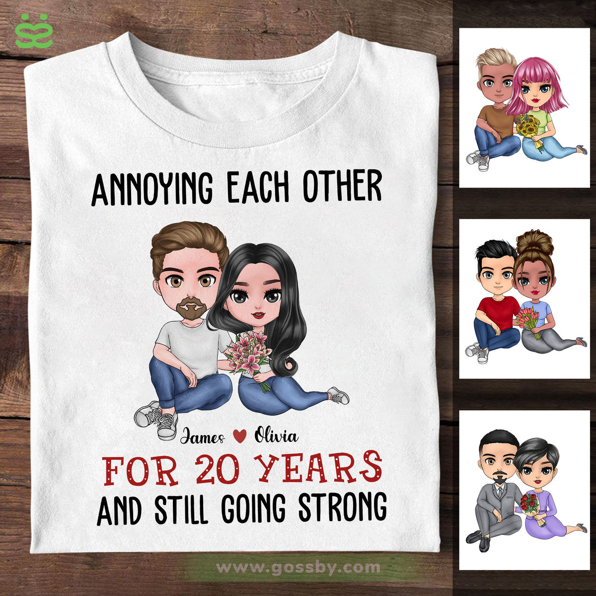 T Shirt Couple - Annoying Each Other For Years And Still Going Strong - Couple Gifts, Valentine's Day Gifts - Personalized Shirt