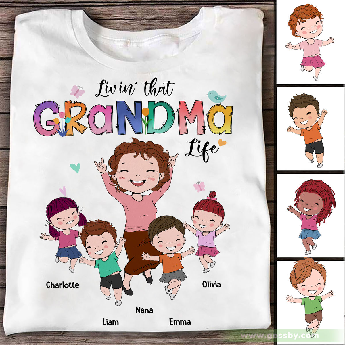 Family - Livin' that Grandma life - Personalized Shirt_1