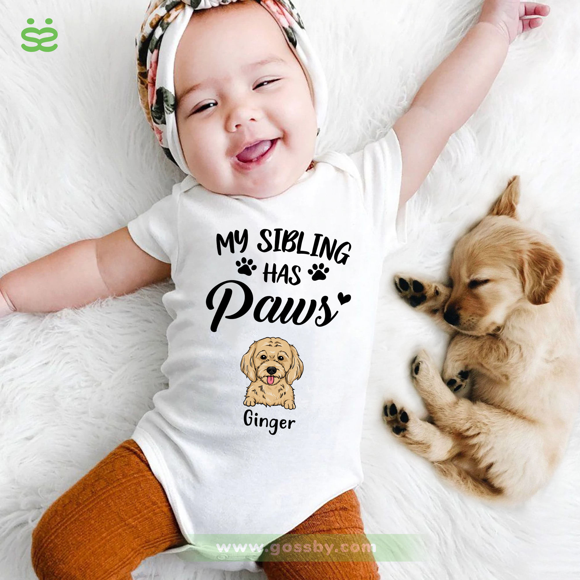 Personalized - Personalized Bodysuit Baby - Dog Lovers - My
