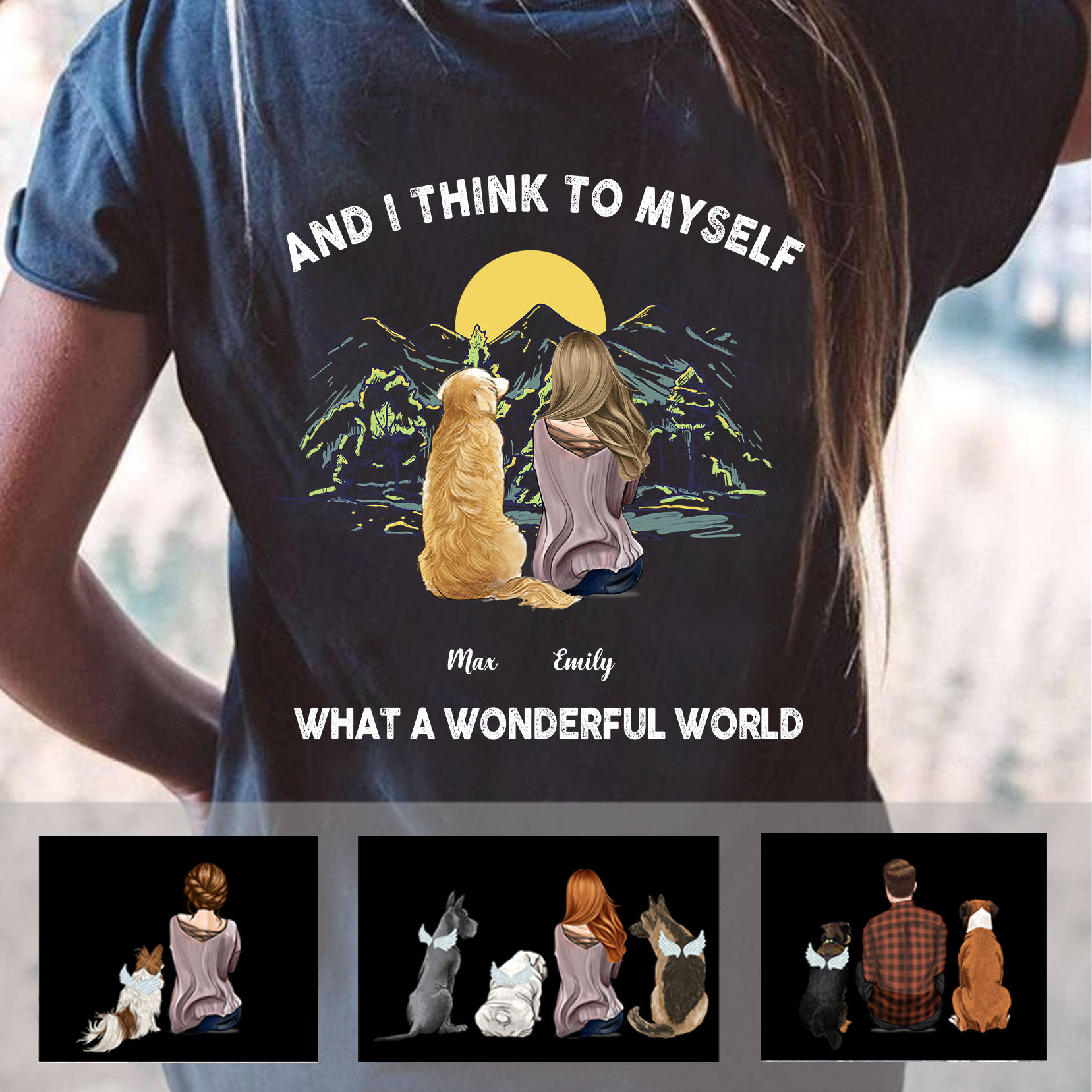  And I Think To Myself What A Wonderful World T-Shirt :  Clothing, Shoes & Jewelry