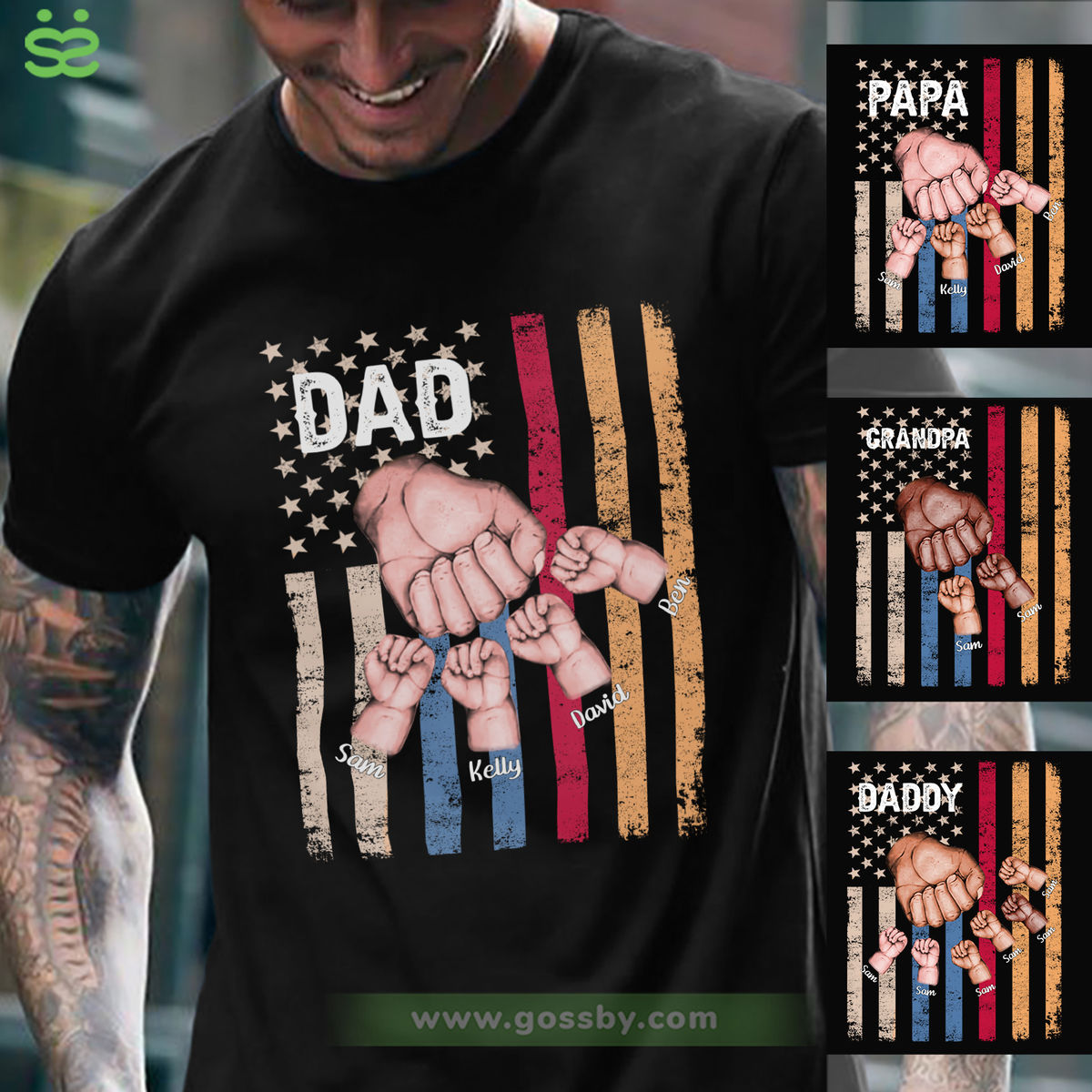 DAD T-shirt | Personalized Father's Day Shirts - Gossby