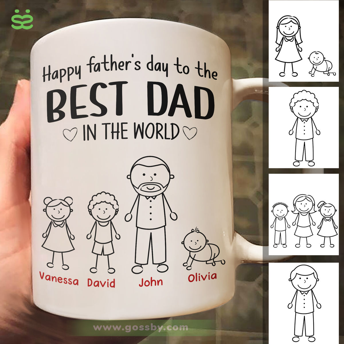 Personalized Mug - Father's Day - Happy father's day to the best dad in the world