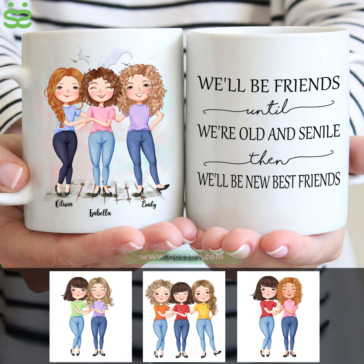 Personalized Mug - Best Friends Gifts - We'll Be Friends Until We