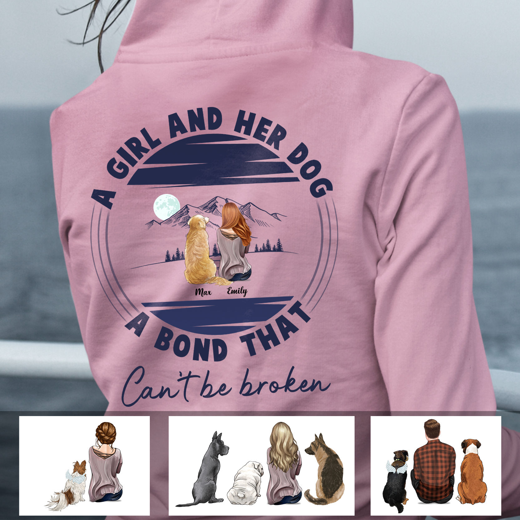 Personalized Cap - Dog Lover Cap - A Girl and her Dog A Bond that can't be  Broken (36749)