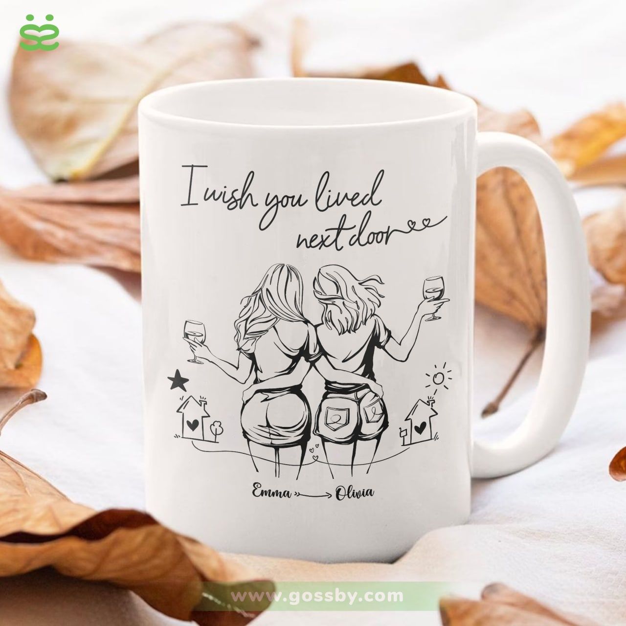 Personalized Best Friend Mug, Friendship Mug, I Wish You Lived