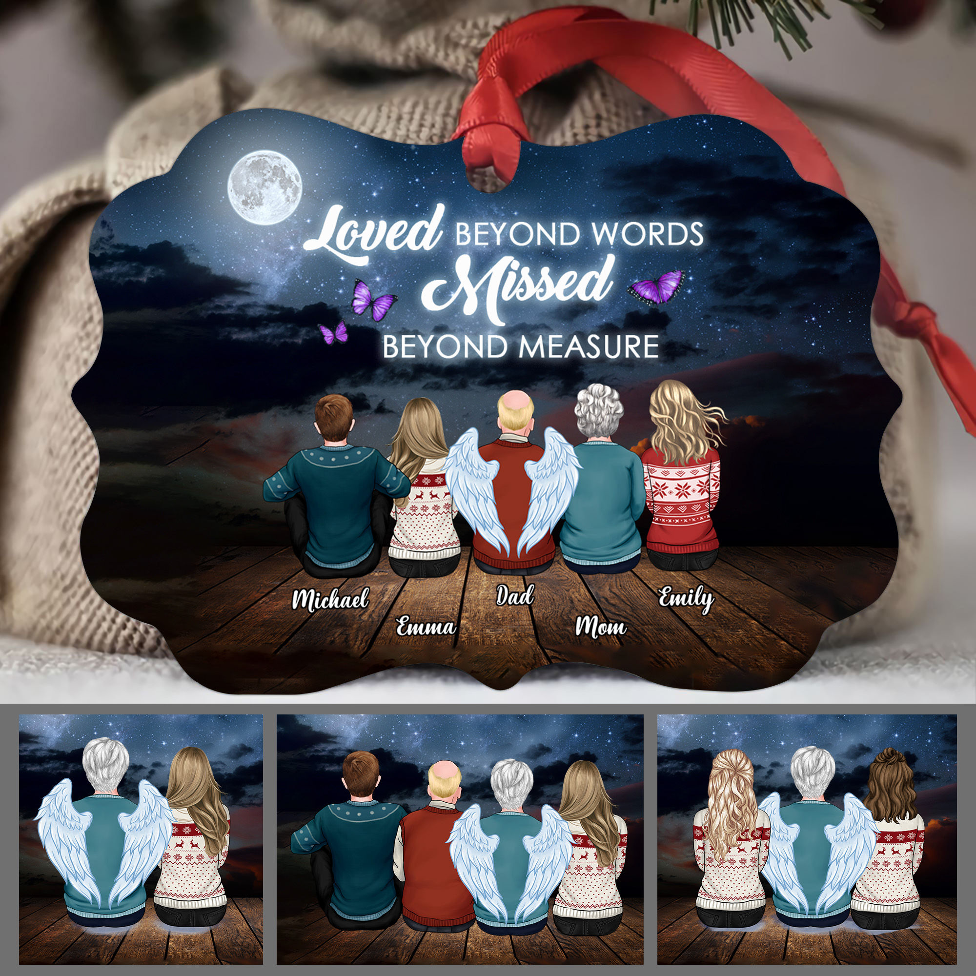 Heaven Ornament - Loved beyond words Missed beyond measure