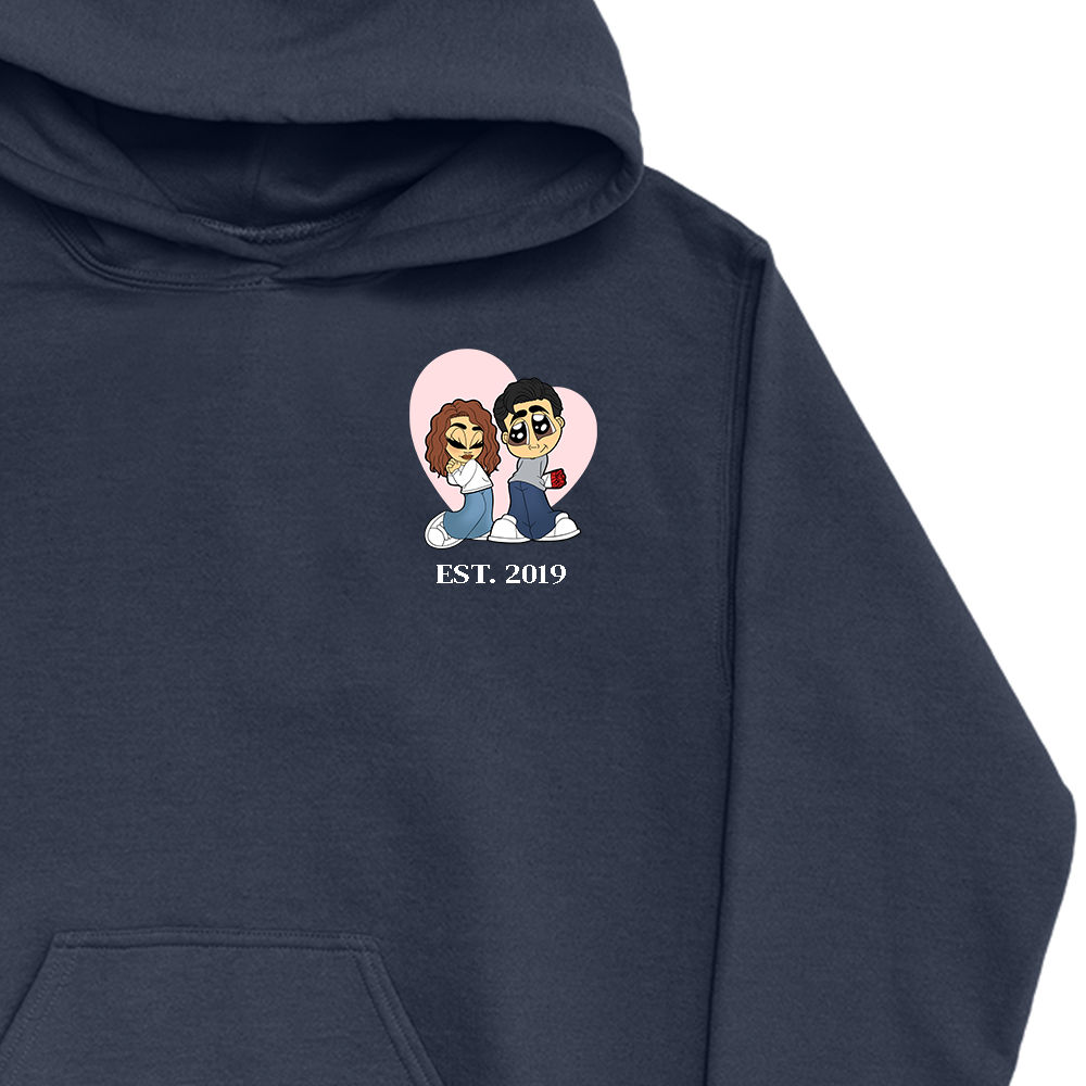 Lovebirds - Matching Hoodies - Couple Hoodies - Dark Edition (1028) -  Valentine's Gifts For Couples