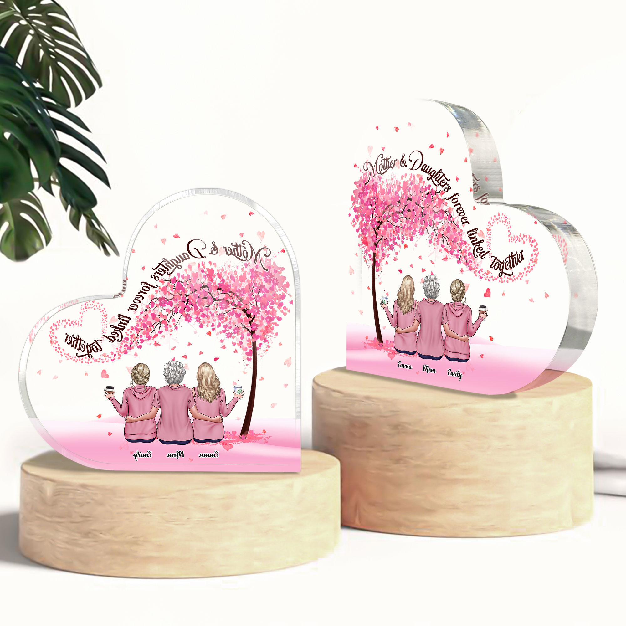 Transparent Plaque - Mother Daughters Gifts - Mother Daughters Forever ...