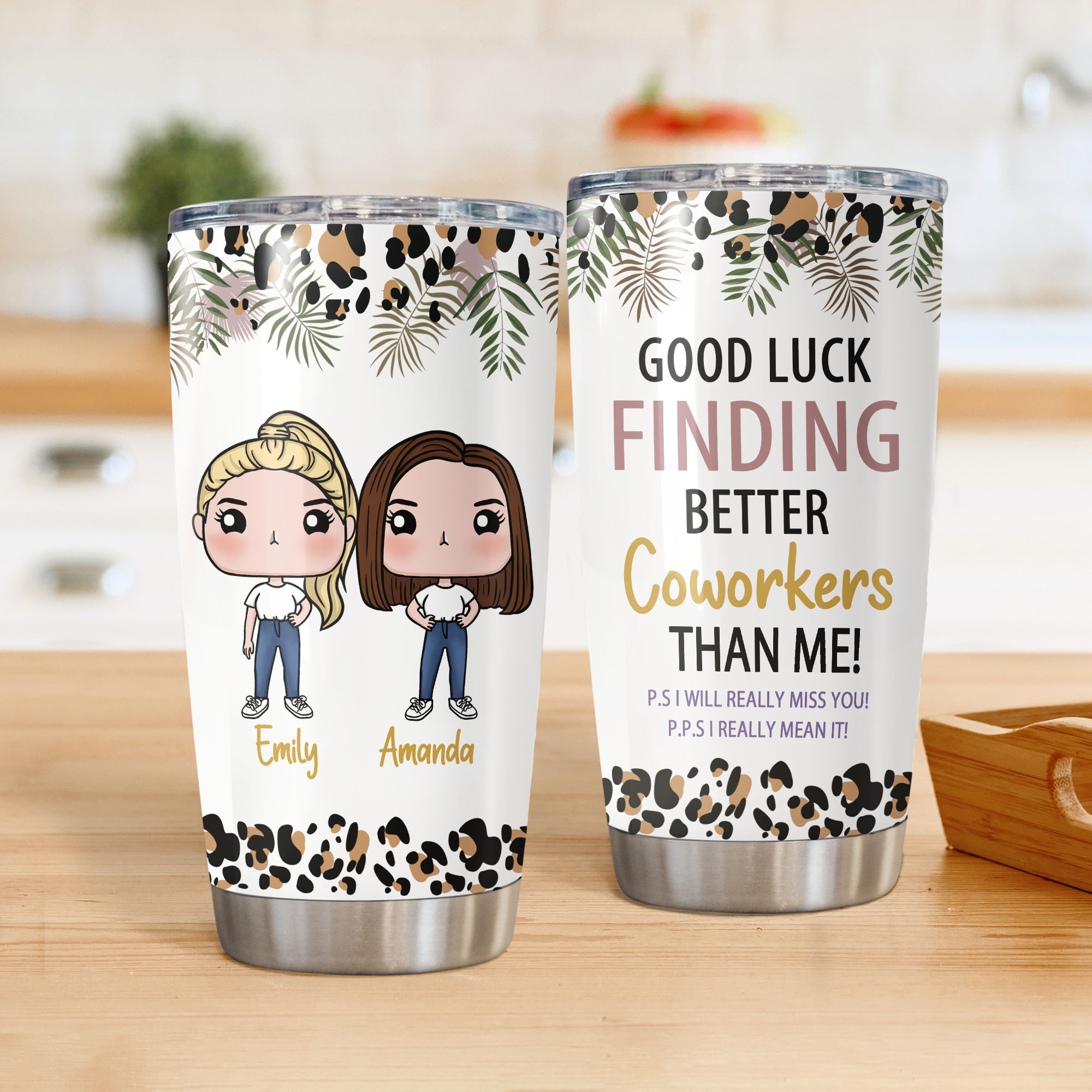 Farewell Gift For Coworkers Work Bestie Figures Good Luck Finding