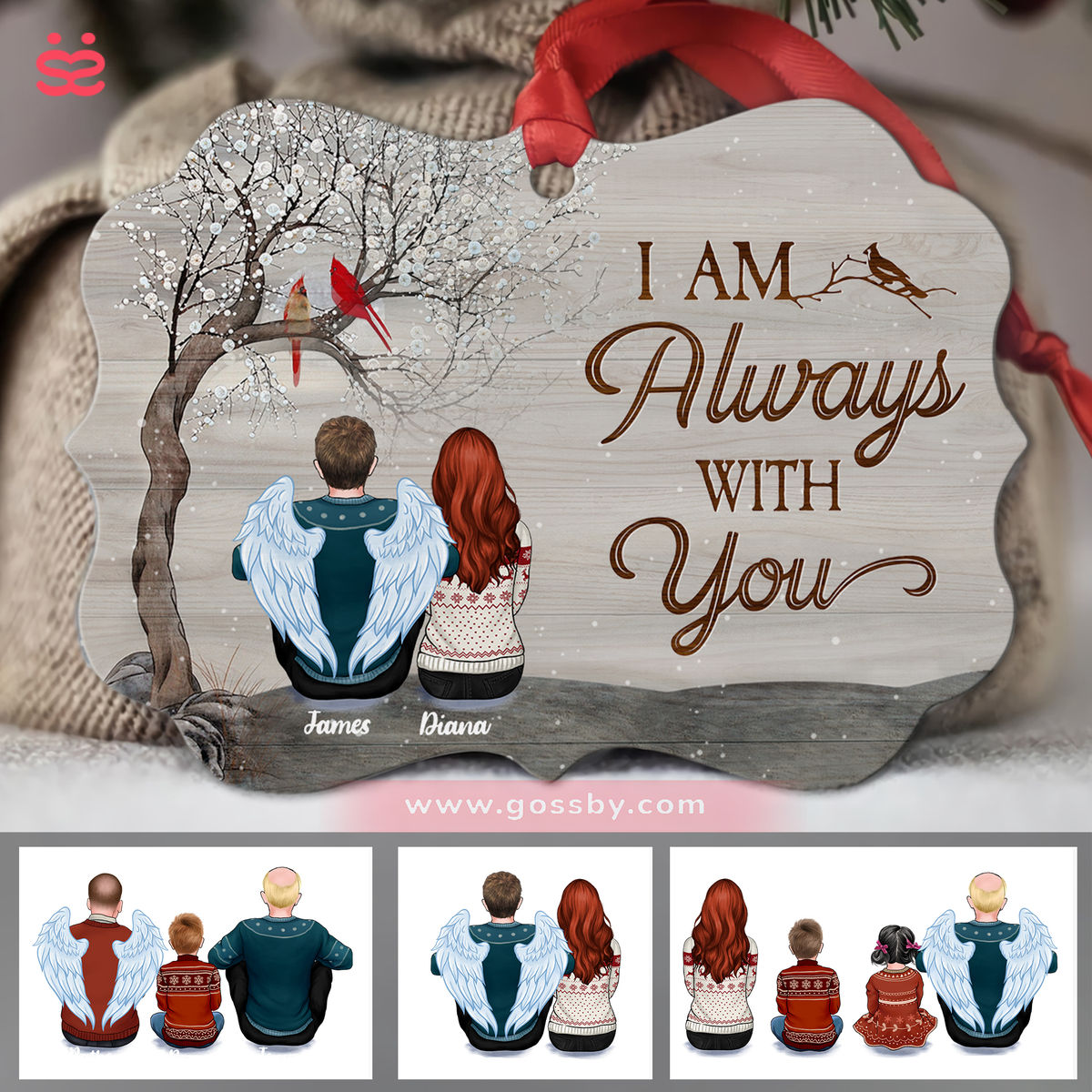 Xmas Ornament - I'm Always With You - Personalized Ornament