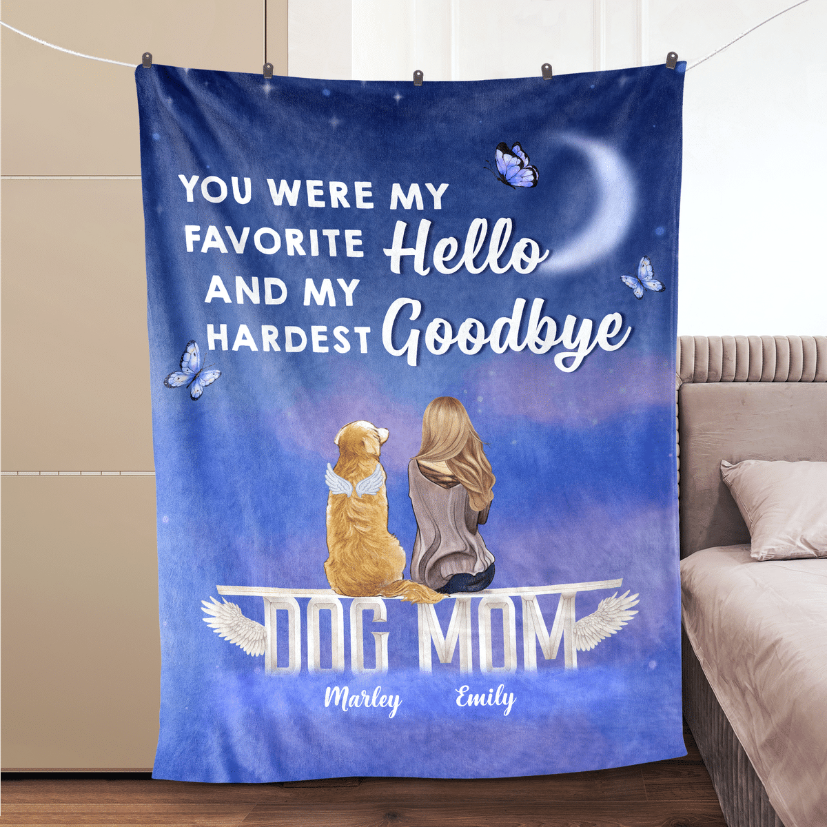 Mom We Hugged This Personalized Blanket