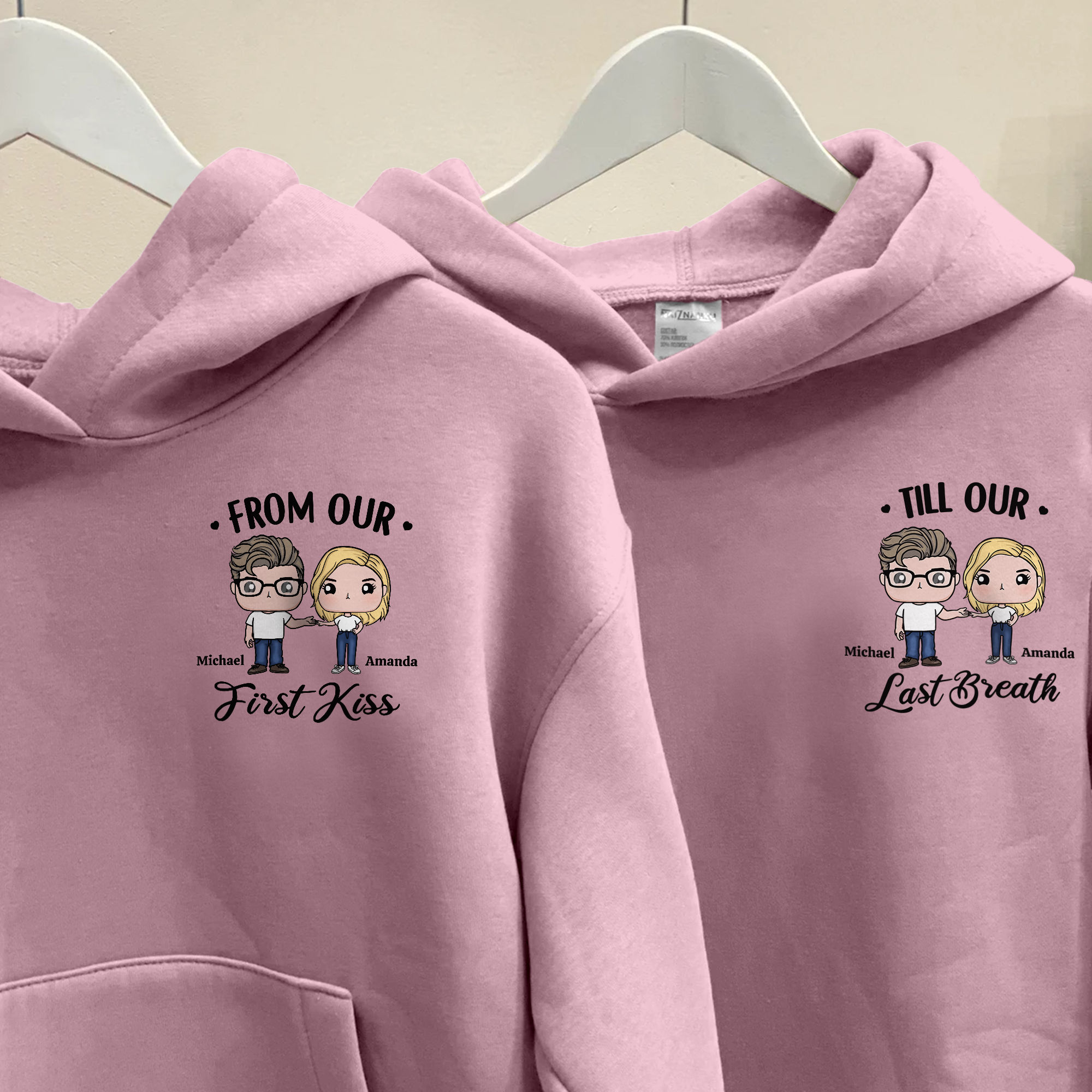 Couple Figure Matching Hoodies From Our First Kiss Till Our Last