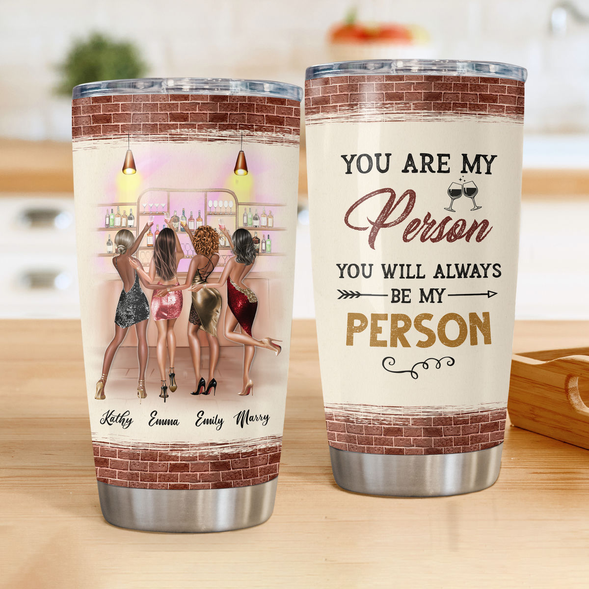 Personalized Tumbler - Custom Tumblers - You are my person, You will always be my person (22827)