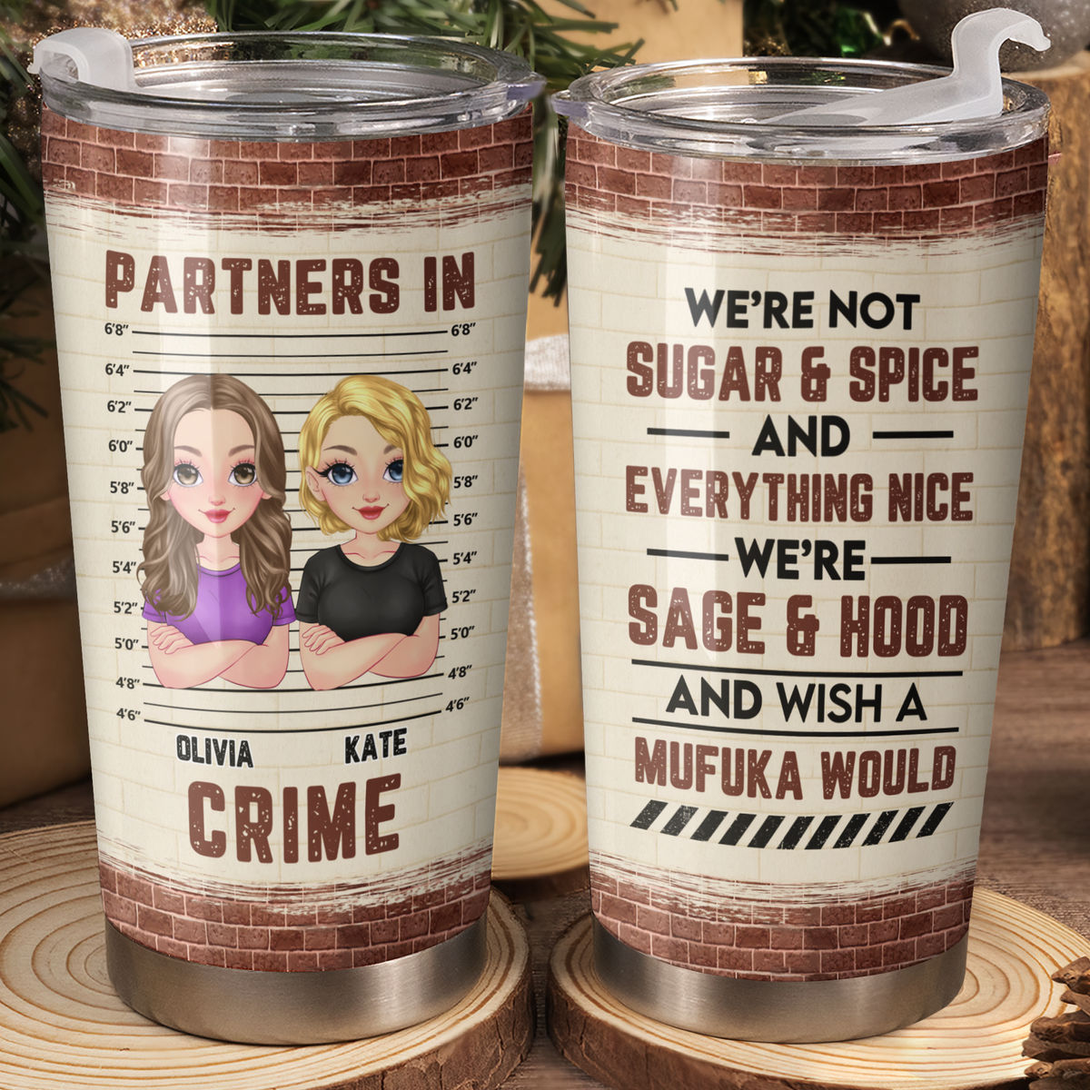 Custom Tumblers - Just remember if we get caught - Partner in Crime (37029) - Tumbler_1