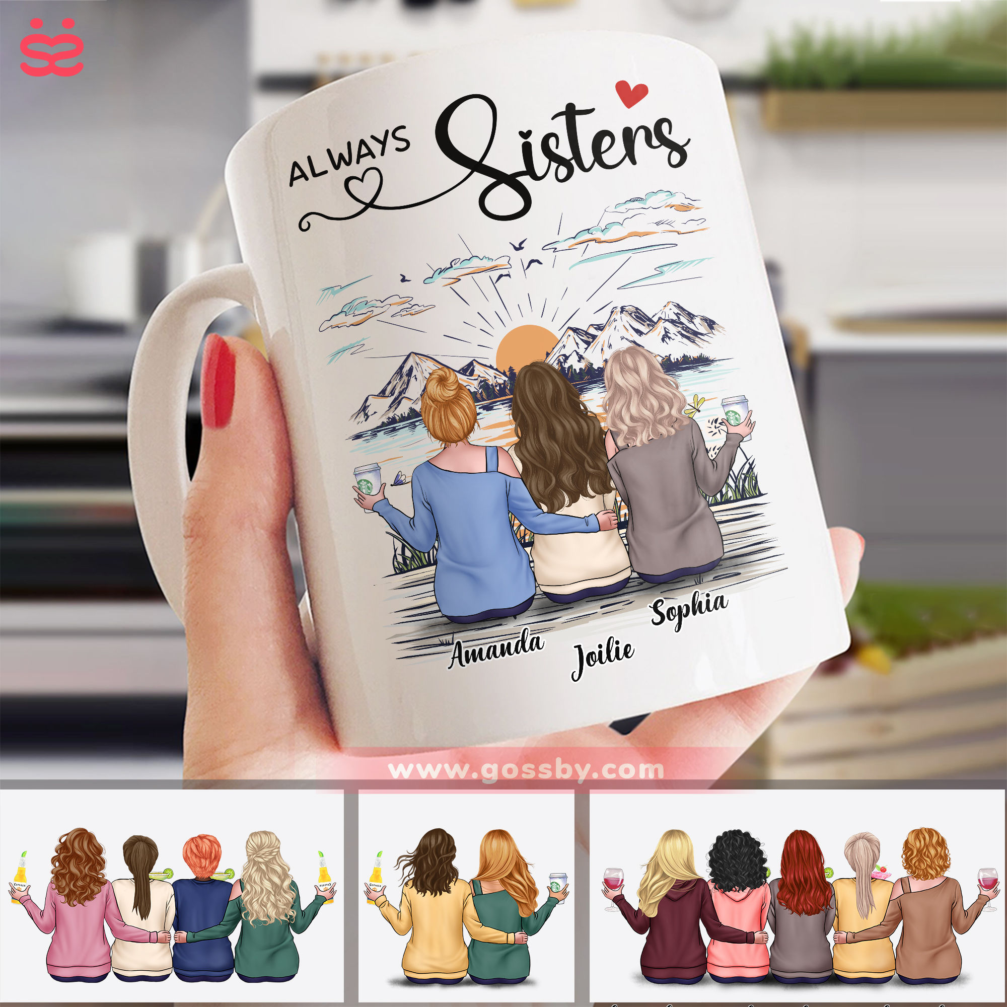 Always Sisters - Personalized Mug