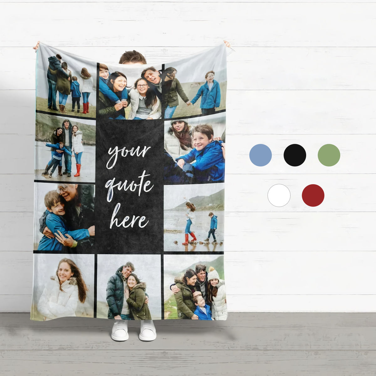 Mother's Day New Listing 2023 - Custom Blanket with Text Picture