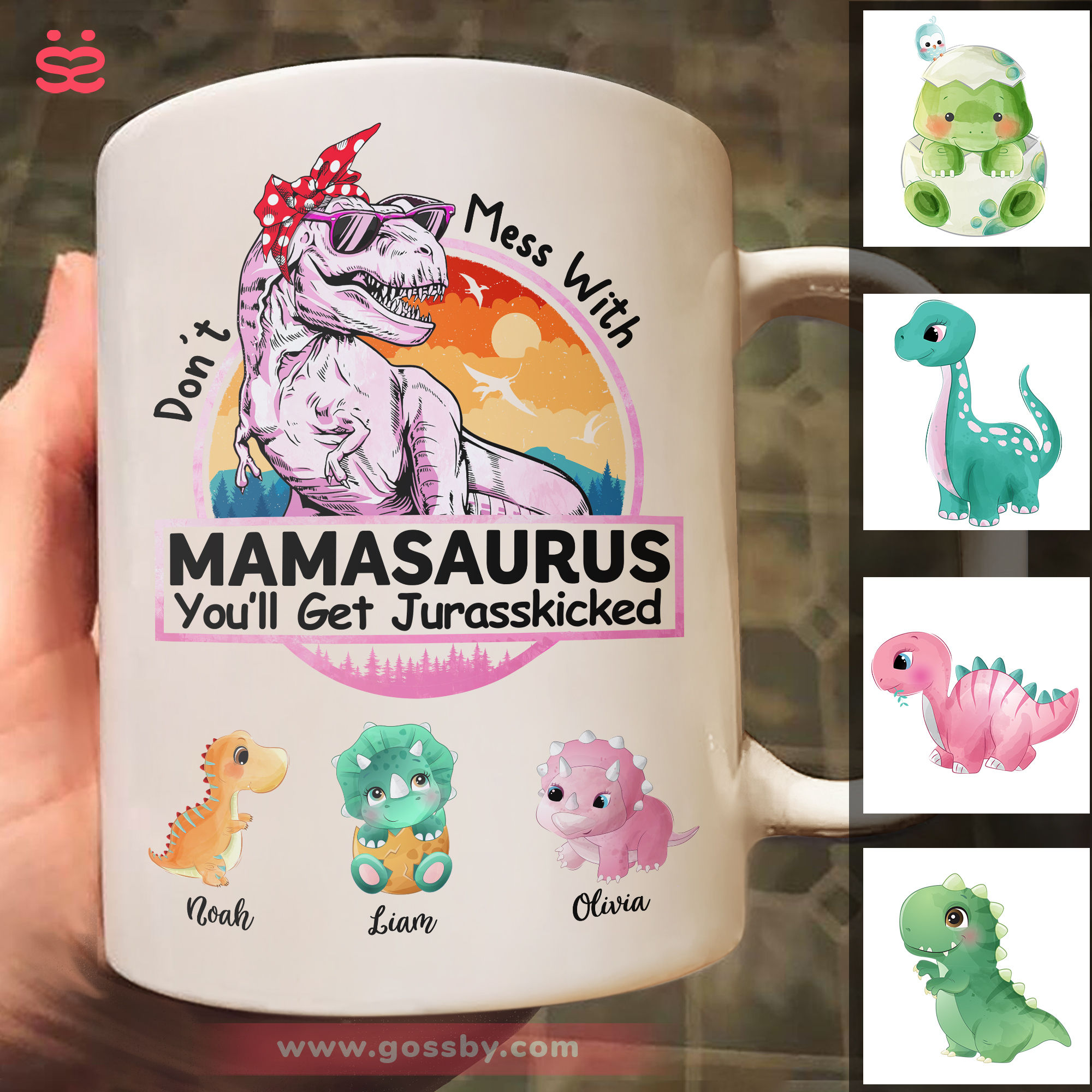 Don't Mess with Mamasaurus You'll Get Jurasskicked - Funny Dinosaur  Birthday Mom Gift - Presents For…See more Don't Mess with Mamasaurus You'll  Get