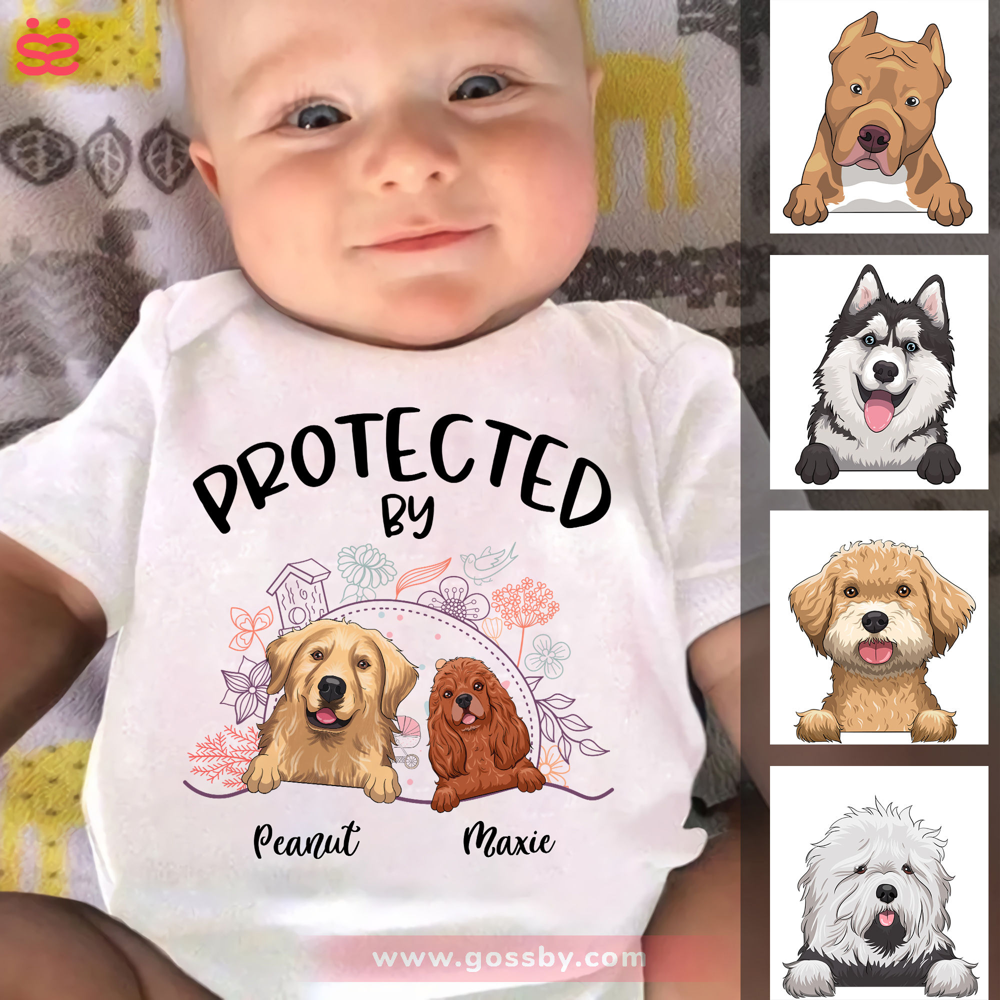 Small But Mighty, Like A Baby Elephant - Family Personalized Custom Baby Blanket - Gift For Baby Kids, Newborn Baby main image 1