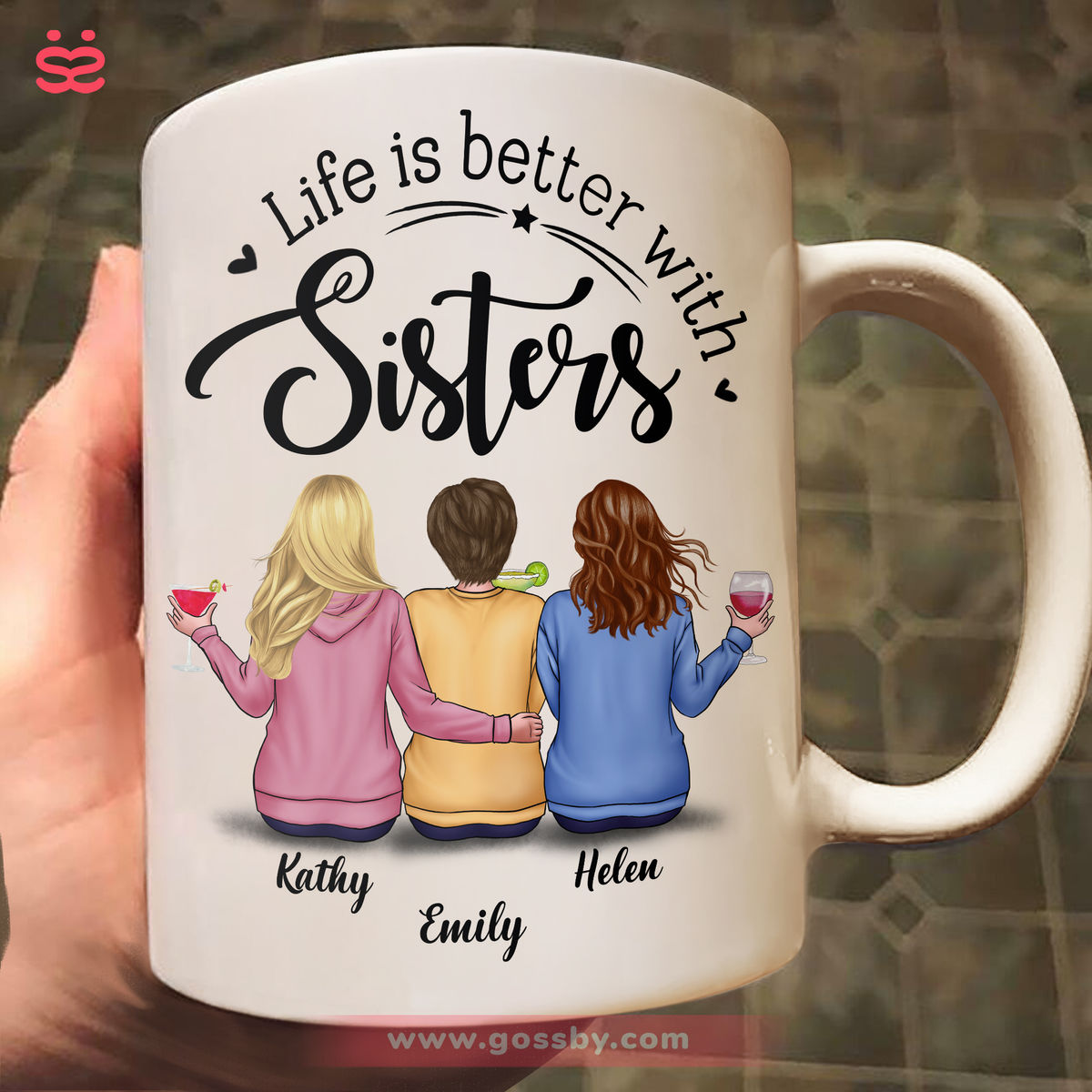 Life is better with Sisters - Birthday Gifts, Christmas Gifts for Sisters, Friends